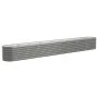Gray powder coated steel flower bed planter 332x40x36 cm by vidaXL, Pots and planters - Ref: Foro24-318884, Price: 71,10 €, D...