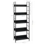 5-tier black engineered wood shelf 60x27.6x158.5cm by vidaXL, Bookcases and shelves - Ref: Foro24-288226, Price: 70,24 €, Dis...