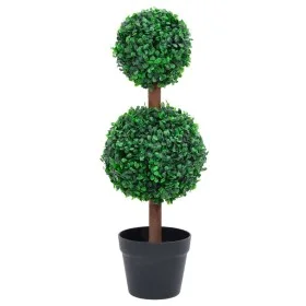 Planta de boj artificial forma de bola con maceta verde 60 cm de vidaXL, Flora artificial - Ref: Foro24-336510, Precio: 41,82...