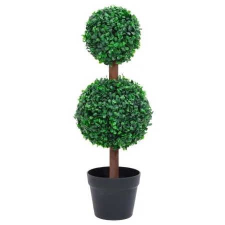 Ball-shaped artificial boxwood plant with green pot 60 cm by vidaXL, artificial flora - Ref: Foro24-336510, Price: 41,82 €, D...
