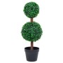 Ball-shaped artificial boxwood plant with green pot 60 cm by vidaXL, artificial flora - Ref: Foro24-336510, Price: 40,15 €, D...