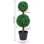 Kugelförmige künstliche Buchsbaumpflanze mit grünem Topf 60 cm von vidaXL, Künstliche Flora - Ref: Foro24-336510, Preis: 41,8...