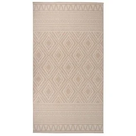 Braun gestreifter flachgewebter Outdoor-Teppich 80x150 cm von vidaXL, Teppiche - Ref: Foro24-340862, Preis: 31,51 €, Rabatt: %