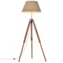 Brown and gray solid teak wood tripod lamp 141 cm by vidaXL, Lamps - Ref: Foro24-288078, Price: 85,85 €, Discount: %