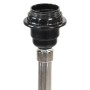 Brown and gray solid teak wood tripod lamp 141 cm by vidaXL, Lamps - Ref: Foro24-288078, Price: 85,85 €, Discount: %