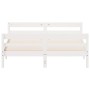 Bed frame with white pine wood headboard 140x200 cm by vidaXL, Beds and slatted bases - Ref: Foro24-842787, Price: 169,15 €, ...