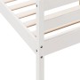 Bed frame with white pine wood headboard 140x200 cm by vidaXL, Beds and slatted bases - Ref: Foro24-842787, Price: 169,15 €, ...
