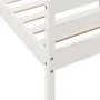 Bed frame with white pine wood headboard 140x200 cm by vidaXL, Beds and slatted bases - Ref: Foro24-842787, Price: 162,15 €, ...