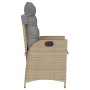 Gartenliegen und beigefarbene Kissenmischung, 2 Einheiten aus PE-Rattan von vidaXL, Gartenstühle - Ref: Foro24-365269, Preis:...