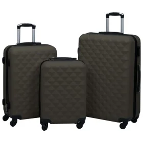 Set starre Koffer mit Rädern 3 Stück ABS anthrazitgrau von vidaXL, Koffer - Ref: Foro24-92417, Preis: 131,72 €, Rabatt: %