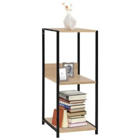 Small black and oak wood shelf 33.5x39.6x79.7 cm by vidaXL, Bookcases and shelves - Ref: Foro24-288233, Price: 40,22 €, Disco...