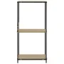 Kleines Regal aus schwarzem und Eichenholz, 33,5 x 39,6 x 79,7 cm von vidaXL, Bücherregale und Regale - Ref: Foro24-288233, P...
