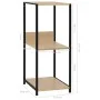 Kleines Regal aus schwarzem und Eichenholz, 33,5 x 39,6 x 79,7 cm von vidaXL, Bücherregale und Regale - Ref: Foro24-288233, P...