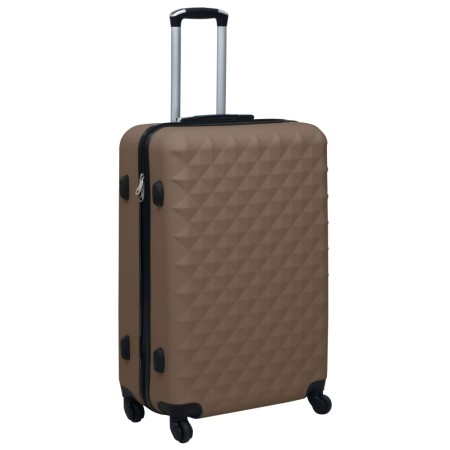 Maleta rígida con ruedas ABS marrón de vidaXL, Maletas - Ref: Foro24-92428, Precio: 89,37 €, Descuento: %