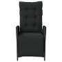 Garden recliner with footrest in black PE rattan by vidaXL, Garden chairs - Ref: Foro24-365281, Price: 129,77 €, Discount: %