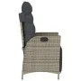 Gartenliegesessel mit Fußstütze aus grauem synthetischem Rattan von vidaXL, Gartenstühle - Ref: Foro24-365283, Preis: 141,86 ...