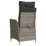 Gartenliegesessel mit Fußstütze aus grauem synthetischem Rattan von vidaXL, Gartenstühle - Ref: Foro24-365283, Preis: 141,86 ...