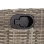 Garden recliner with footrest in gray synthetic rattan by vidaXL, Garden chairs - Ref: Foro24-365283, Price: 141,86 €, Discou...