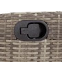 Gartenliegesessel mit Fußstütze aus grauem synthetischem Rattan von vidaXL, Gartenstühle - Ref: Foro24-365283, Preis: 120,72 ...