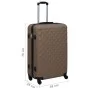 Brown ABS rigid suitcase with wheels by vidaXL, Suitcases - Ref: Foro24-92428, Price: 92,81 €, Discount: %