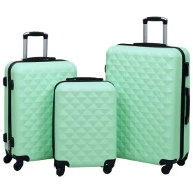 Set aus drei starren Koffern mit Rollen aus ABS in Minzgrün. von vidaXL, Koffer - Ref: Foro24-92415, Preis: 133,64 €, Rabatt: %