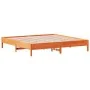 Bettgestell aus massivem, wachsbraunem Kiefernholz, 180 x 200 cm von vidaXL, Betten und Lattenroste - Ref: Foro24-842689, Pre...