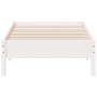 Estructura de cama madera maciza de pino blanco 100x200 cm de vidaXL, Camas y somieres - Ref: Foro24-842707, Precio: 84,76 €,...