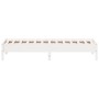 Estructura de cama madera maciza de pino blanco 100x200 cm de vidaXL, Camas y somieres - Ref: Foro24-842707, Precio: 84,76 €,...