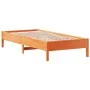 Wachsbrauner Bettrahmen aus massivem Kiefernholz, 90 x 200 cm von vidaXL, Betten und Lattenroste - Ref: Foro24-842713, Preis:...