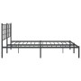 Bettgestell mit schwarzem Metallkopfteil 183x213 cm von vidaXL, Betten und Lattenroste - Ref: Foro24-355566, Preis: 107,27 €,...