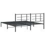 Bettgestell mit schwarzem Metallkopfteil 183x213 cm von vidaXL, Betten und Lattenroste - Ref: Foro24-355566, Preis: 107,27 €,...