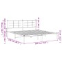 Bettgestell mit schwarzem Metallkopfteil 183x213 cm von vidaXL, Betten und Lattenroste - Ref: Foro24-355566, Preis: 107,27 €,...
