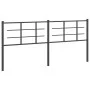 Kopfteil aus schwarzem Metall, 193 cm von vidaXL, Kopf- und Fußteile - Ref: Foro24-355598, Preis: 38,50 €, Rabatt: %