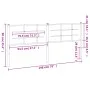 Kopfteil aus schwarzem Metall, 193 cm von vidaXL, Kopf- und Fußteile - Ref: Foro24-355598, Preis: 38,50 €, Rabatt: %