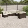 Garden sofa set 11 pieces with brown synthetic rattan cushions by vidaXL, Garden sets - Ref: Foro24-3250452, Price: 664,69 €,...