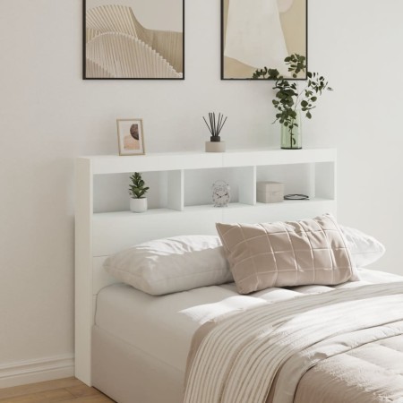Cabecero de cama con LED blanco 140x17x102 cm de vidaXL, Cabeceros y pies de cama - Ref: Foro24-839196, Precio: 84,54 €, Desc...