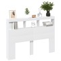 Bettkopfteil mit weißer LED 140x17x102 cm von vidaXL, Kopf- und Fußteile - Ref: Foro24-839196, Preis: 87,70 €, Rabatt: %