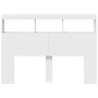 Cabecero de cama con LED blanco 140x17x102 cm de vidaXL, Cabeceros y pies de cama - Ref: Foro24-839196, Precio: 84,54 €, Desc...