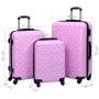 Rosafarbenes 3-teiliges Hartschalenkoffer-Set aus ABS von vidaXL, Koffer - Ref: Foro24-92414, Preis: 145,66 €, Rabatt: %