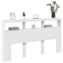 Bettkopfteil mit weißer LED 180x17x102 cm von vidaXL, Kopf- und Fußteile - Ref: Foro24-839210, Preis: 111,78 €, Rabatt: %