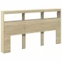 Bettkopfteil mit LED Sonoma-Eiche 180x17x102 cm von vidaXL, Kopf- und Fußteile - Ref: Foro24-839212, Preis: 115,02 €, Rabatt: %