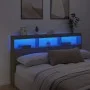 Cabecero de cama con LED roble Sonoma 180x17x102 cm de vidaXL, Cabeceros y pies de cama - Ref: Foro24-839212, Precio: 115,02 ...
