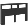 Bed headboard with black LED 160x17x102 cm by vidaXL, Headboards and footboards - Ref: Foro24-839204, Price: 98,69 €, Discoun...