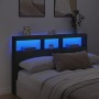 Bettkopfteil mit schwarzer LED 160x17x102 cm von vidaXL, Kopf- und Fußteile - Ref: Foro24-839204, Preis: 100,45 €, Rabatt: %