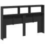 Bed headboard with black LED 160x17x102 cm by vidaXL, Headboards and footboards - Ref: Foro24-839204, Price: 98,69 €, Discoun...