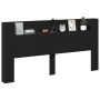 Bettkopfteil mit schwarzer LED 200x16,5x103,5 cm von vidaXL, Kopf- und Fußteile - Ref: Foro24-839267, Preis: 93,91 €, Rabatt: %