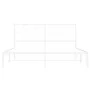 Bettgestell aus Metall mit weißem Kopfteil 150x200 cm von vidaXL, Betten und Lattenroste - Ref: Foro24-376277, Preis: 101,85 ...