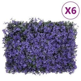   Valla de plantas artificiales 6 uds morado 40x60 cm de vidaXL, Jardín - Ref: Foro24-366642, Precio: 98,84 €, Descuento: %