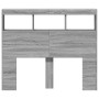 Bed headboard with LED light Sonoma gray 100x17x102 cm by vidaXL, Headboards and footboards - Ref: Foro24-839194, Price: 77,9...