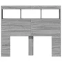 Bed headboard with LED light Sonoma gray 100x17x102 cm by vidaXL, Headboards and footboards - Ref: Foro24-839194, Price: 76,8...